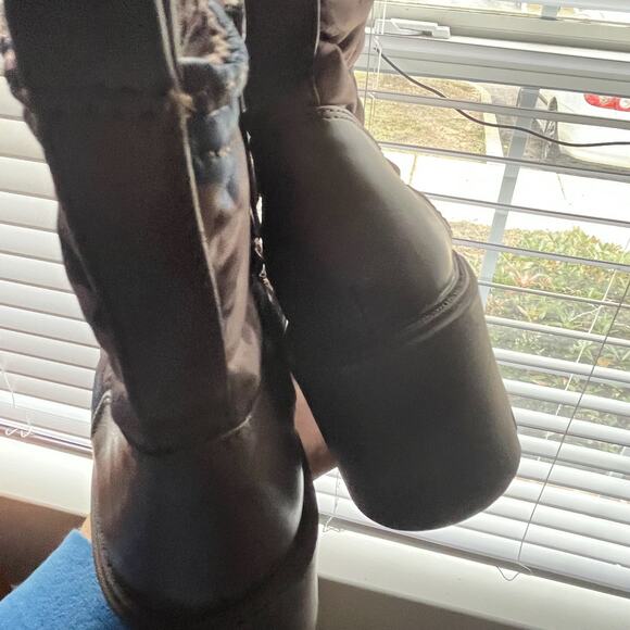 NEW Steve Madden Pieper Boots Women's 6.5 Camo Chunky Platform Water Resistant - Picture 8 of 13